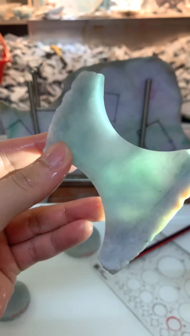 裸石翡翠0朗0翡翠珠宝85