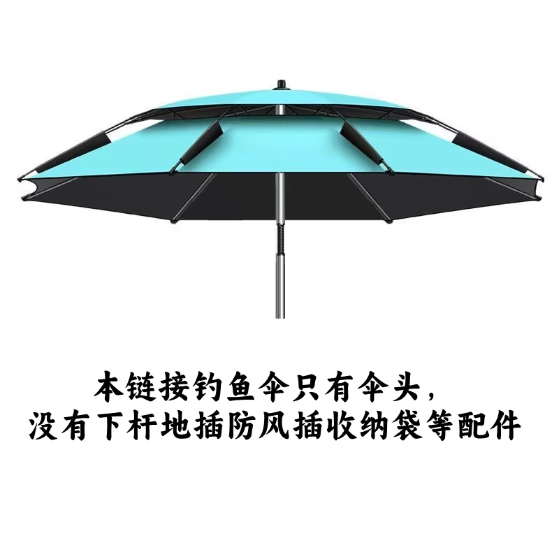 钓鱼伞大钓伞户外遮阳伞露营伞摆摊伞钓鱼专用伞防晒防雨黑胶大伞