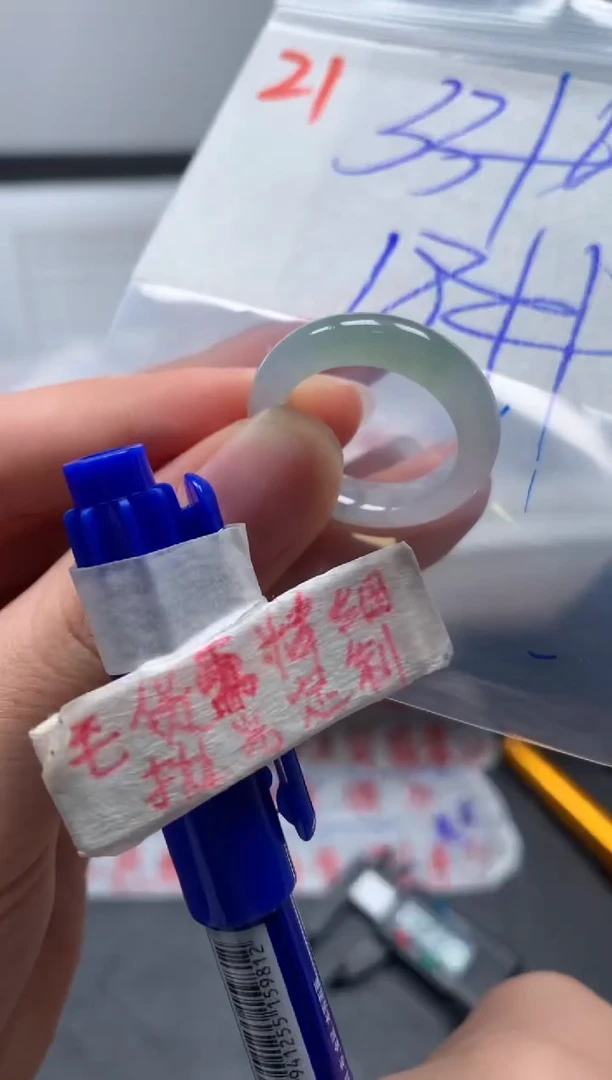 未镶嵌定制翡翠戒圈18#43毛货需精细抛光