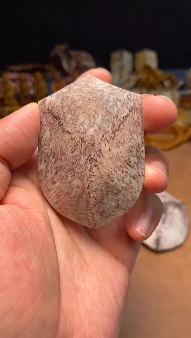 其他鹿骨杂件773-母鹿三界牌