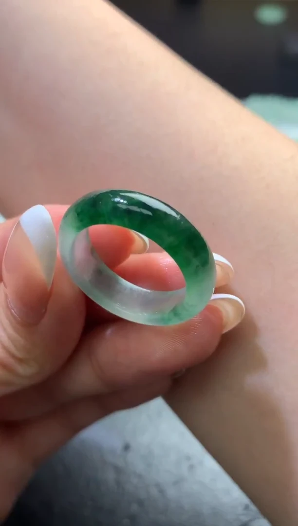 未镶嵌定制翡翠毛货 17圈口