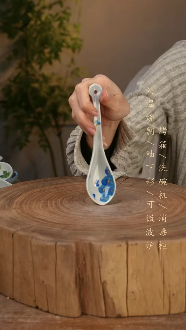 碗瓷景德镇手工手绘高温瓷釉下彩