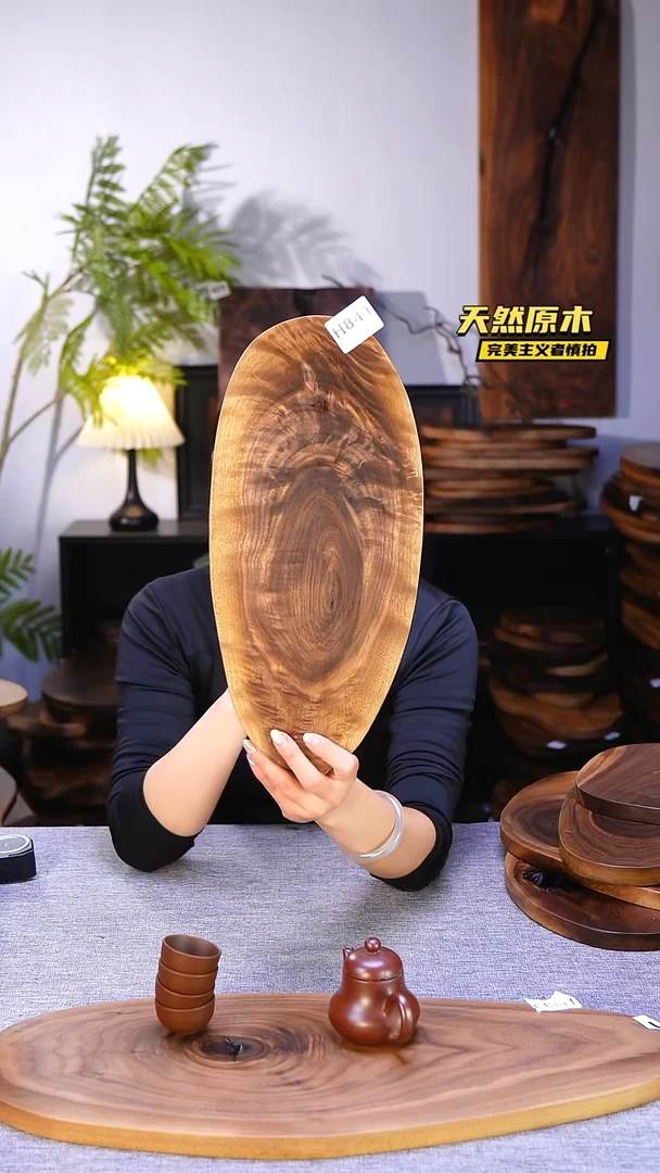 木北美黑胡桃原木.干裂疤结不属于商品质量问题完美主义者慎拍