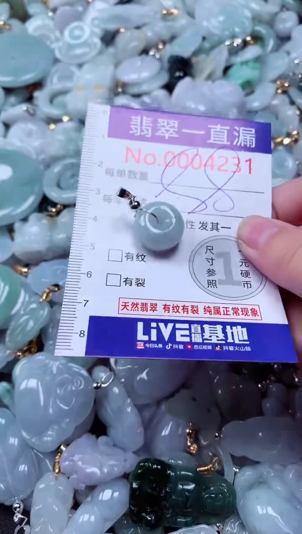 吊坠(不含链)未镶嵌翡翠4231