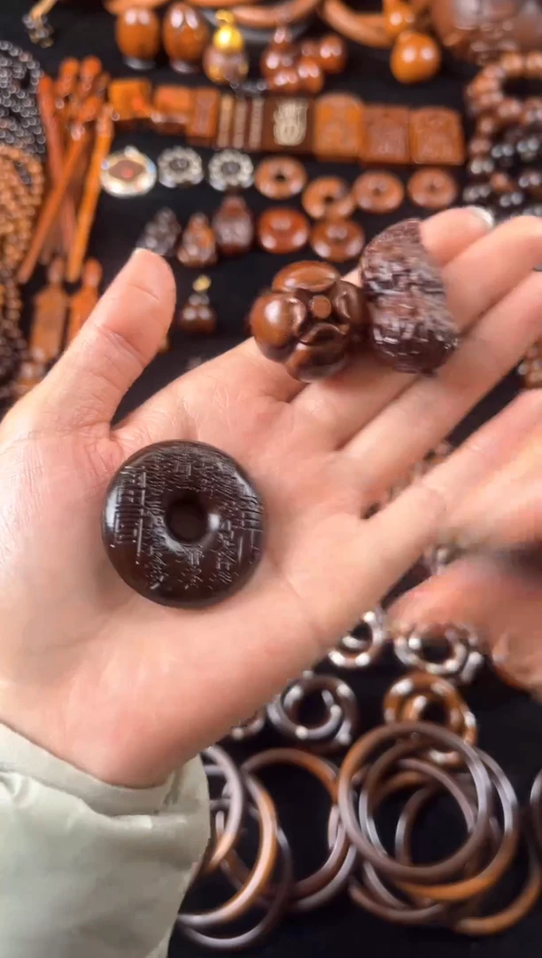 枣木雷击枣木玉化山花八图扣扣