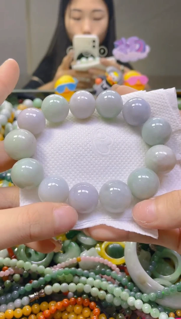翡翠未镶嵌颈饰16MM/K/翡翠A货，一件也是批发价