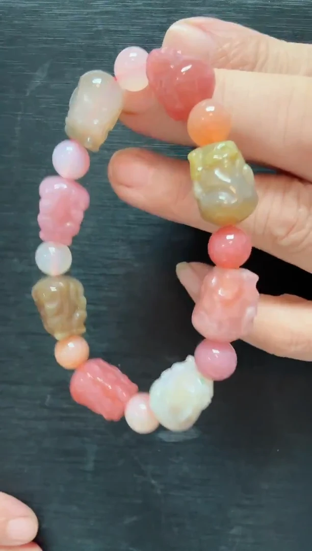 未镶嵌手链玛瑙/玉髓手串