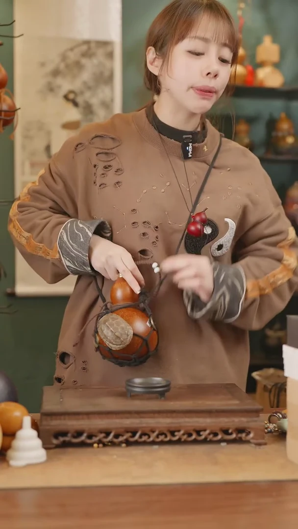 【闪购商品】291号精品天然大漆工艺防渗内胆酒葫芦~