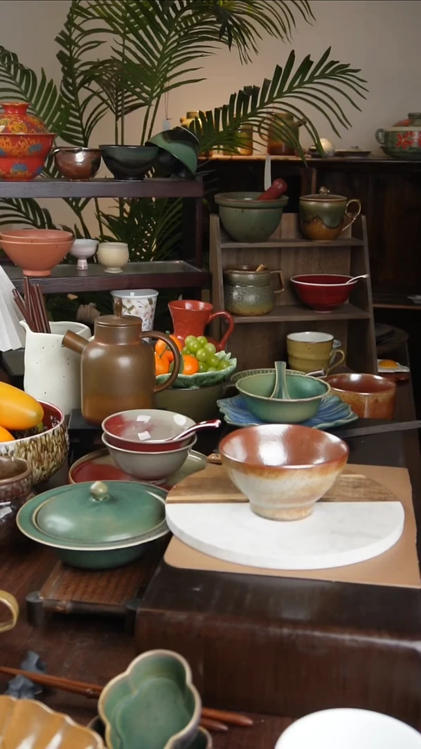 碗景德镇手工高温餐具柴烧斗笠