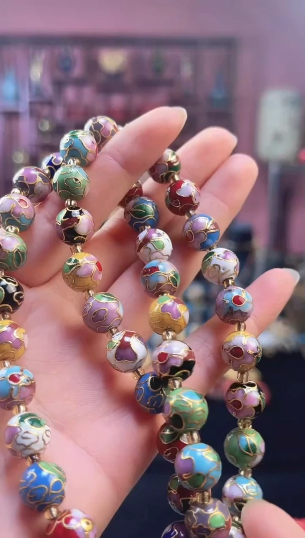 非遗 景泰蓝项链 1.0 多宝