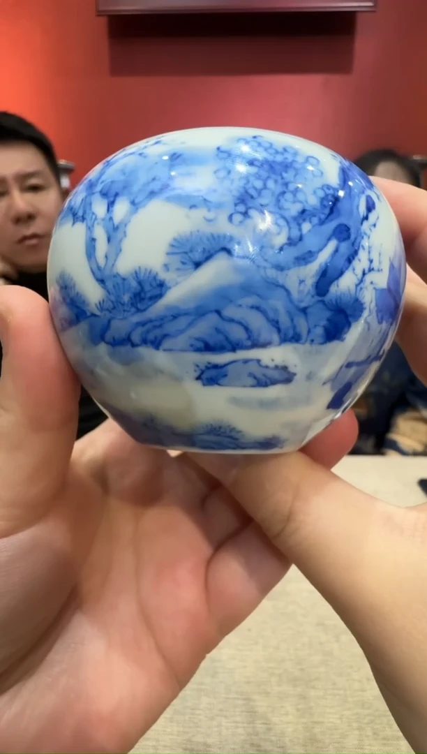 瓷央博文化交流瓷器青花 人物