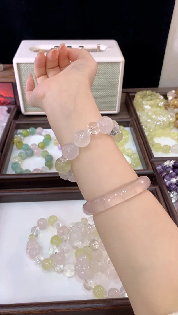 未镶嵌手链水晶桃禧 秋棠