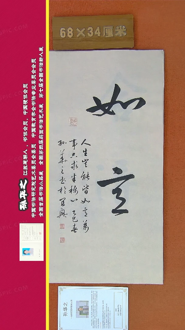 【闪购商品】书法186a孙华之书法作品