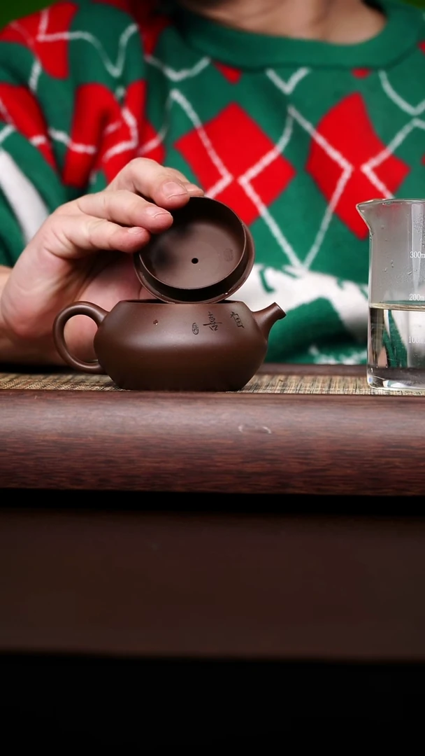 原矿手工紫泥自喜茄段170CC