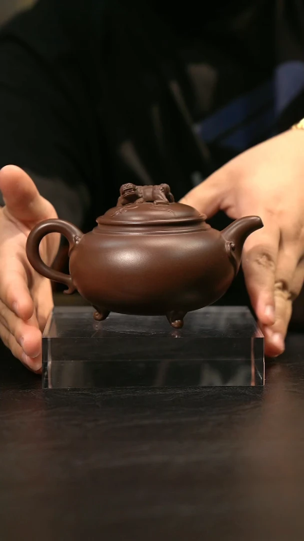 茶壶紫砂精品紫砂茶壶狮球