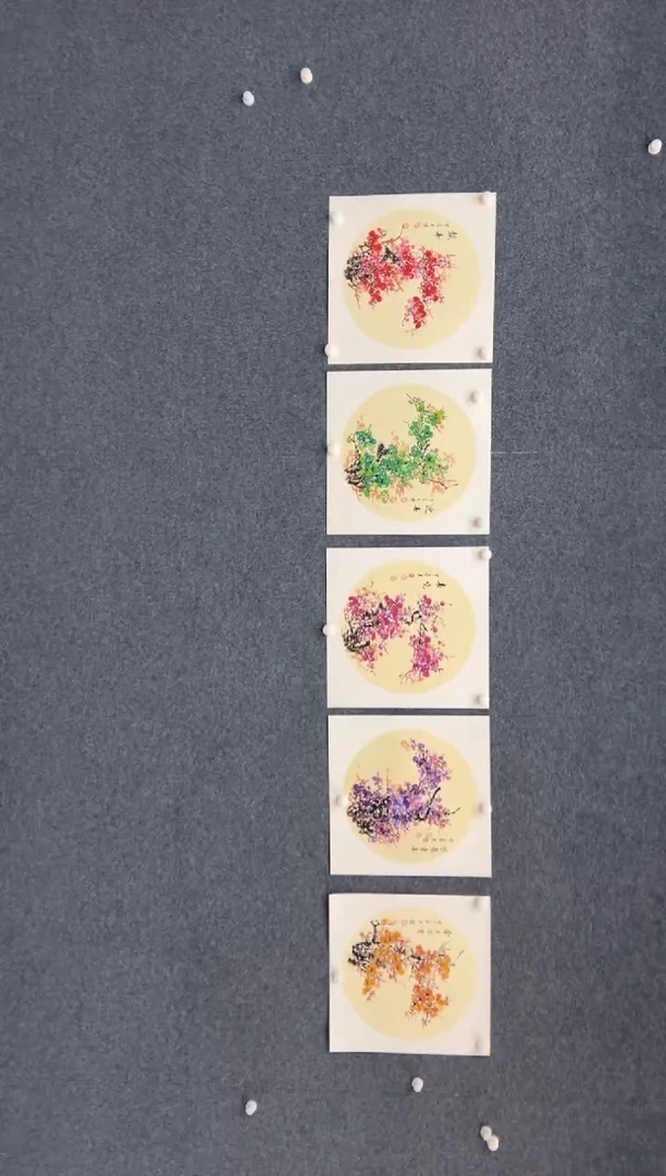 【闪购商品】国画王夫怀-50斗方内圆-五副一套