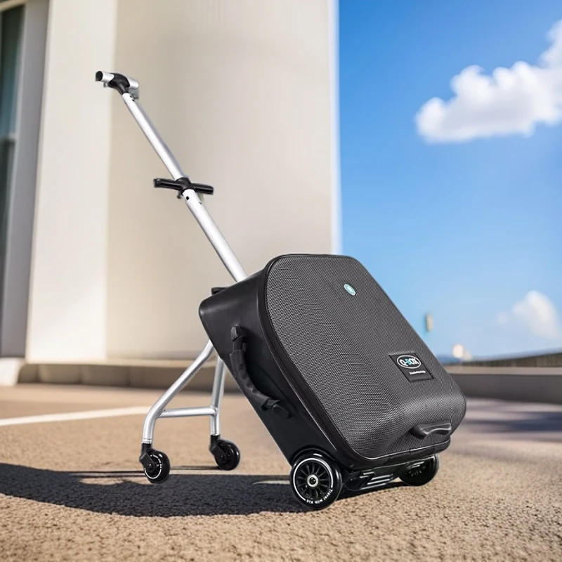 QBOX懒人行李箱可坐可骑宝宝旅行箱遛娃神器