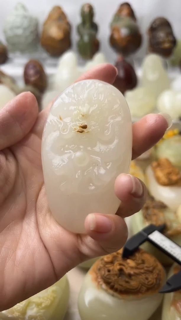 石材方解石棉纹正常不退换龙护主微瑕