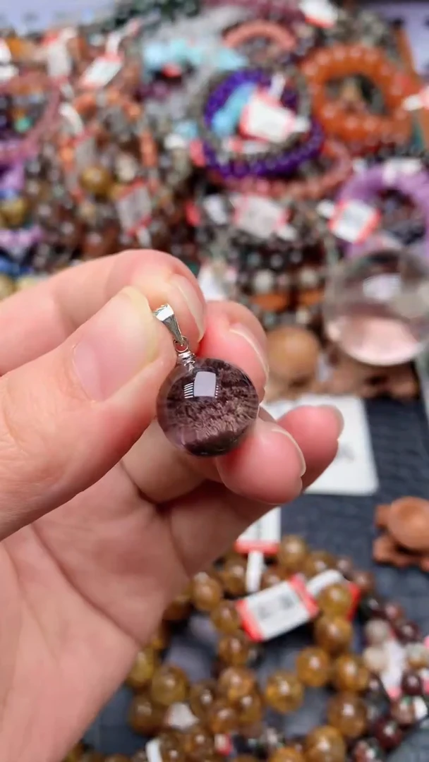 【闪购商品】水晶吊坠(赠链)合金天然111