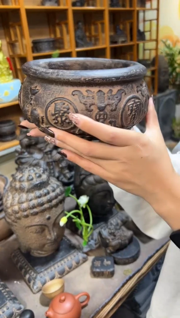 陶土【火山泥】聚宝盆