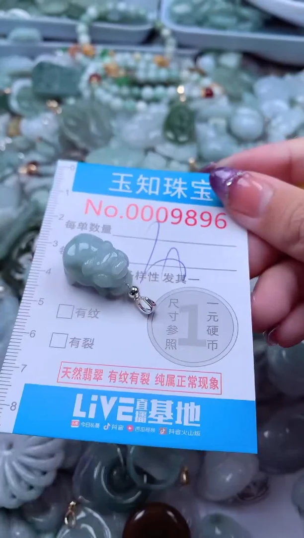 翡翠未镶嵌吊坠(不含链)9896