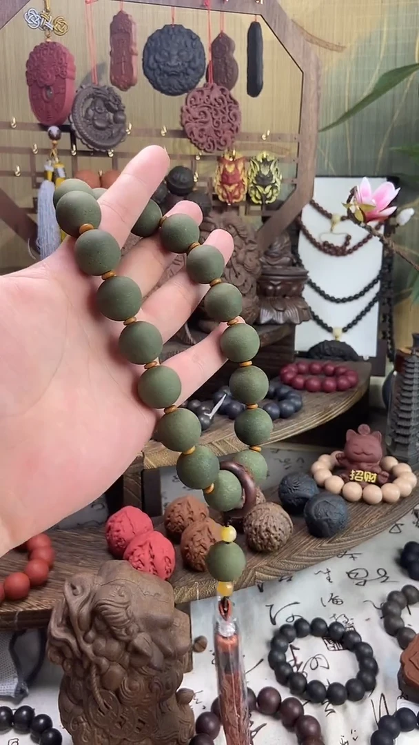 泥塑微瑕寒山青柚合香手持