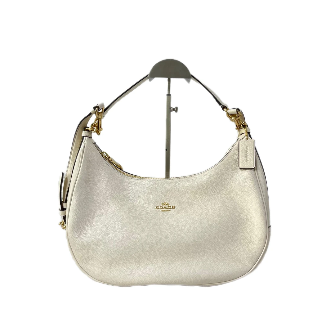 95新 COACH/蔻驰 白色全皮单肩手提斜挎流浪包 AF-10753-D