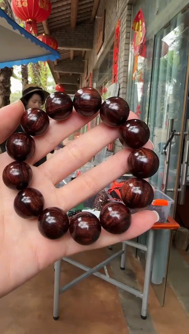 手串/手链黄花梨/降香黄檀1.8紫油梨顺纹土埋老料