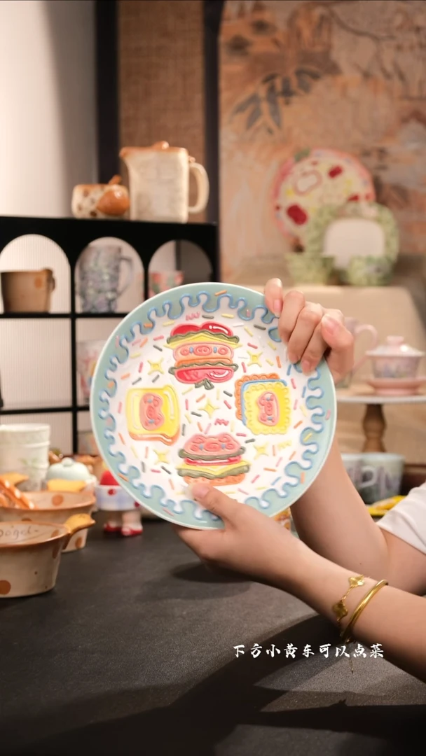 景德镇手工手绘创意设计款陶瓷