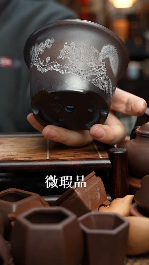 紫砂花盆長木軒精品紫砂