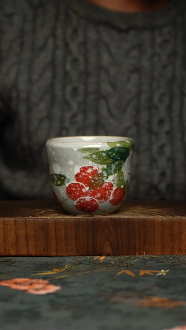 瓷片釉下彩手工手绘同款陶器