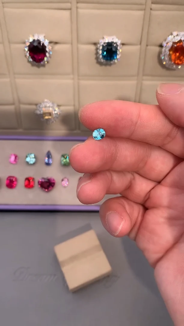 未镶嵌磷灰石珠宝半成品S**I0.99ct-25-3-49