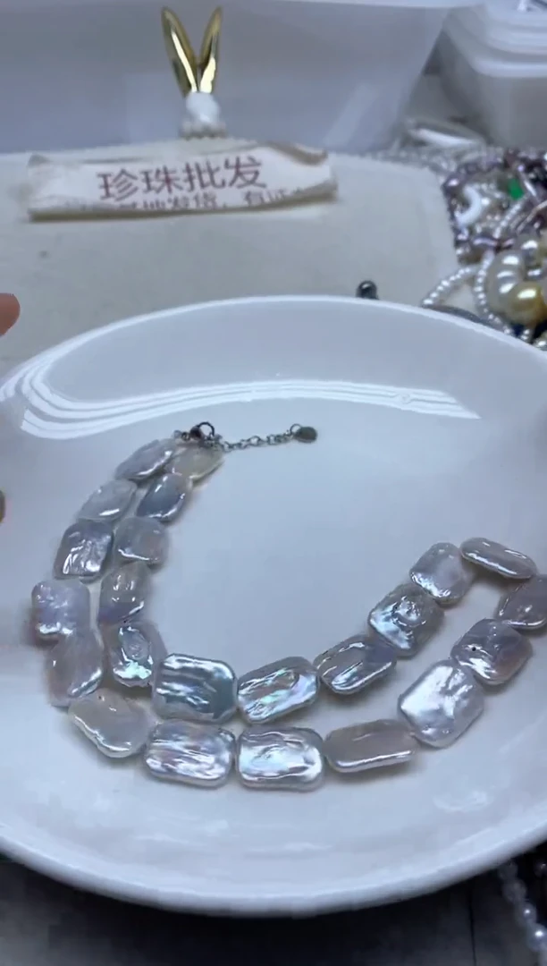 淡水珍珠未镶嵌颈饰方块