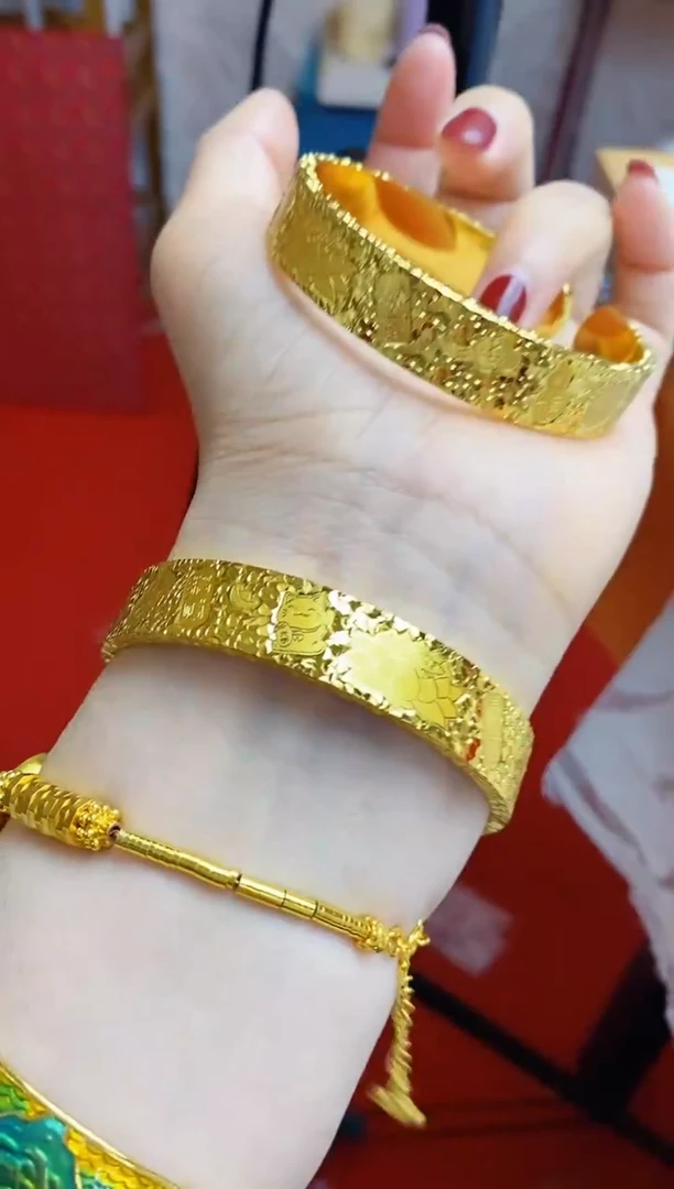 合金无卡12N大吉言手镯