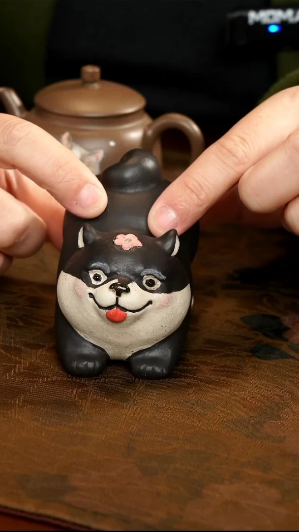 茶壶紫砂旺财茶宠
