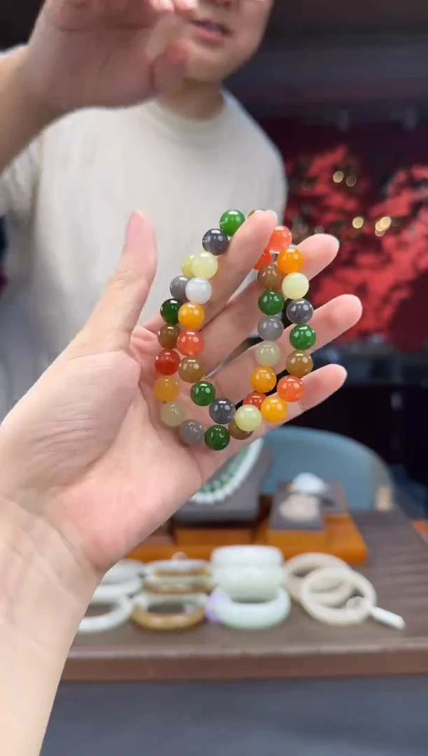 未镶嵌手串和田玉多宝单圈手串多样性发货拍一发一