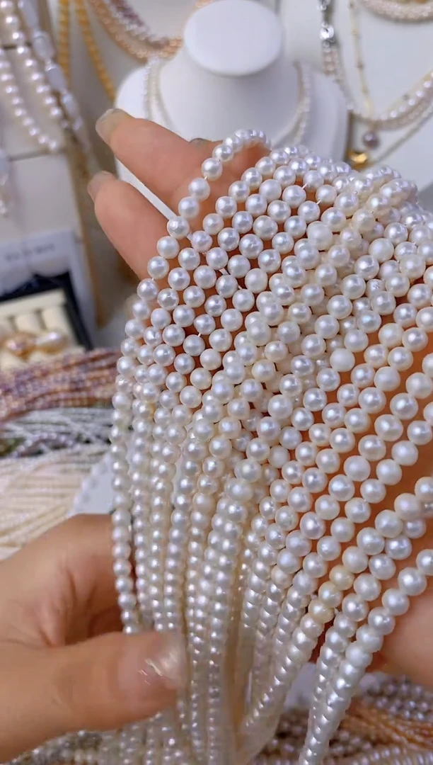 淡水珍珠未镶嵌颈饰H02卡5-6