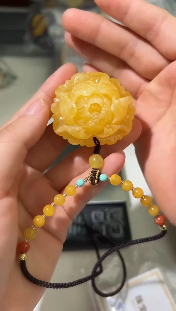 裸石琥珀未镶嵌琥珀蜜蜡吊坠