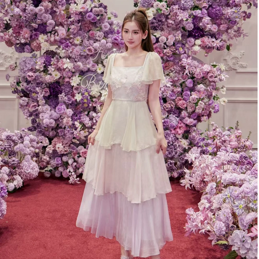 Marie Elie【薰紫千层】新款真丝连衣裙EAF61M05500