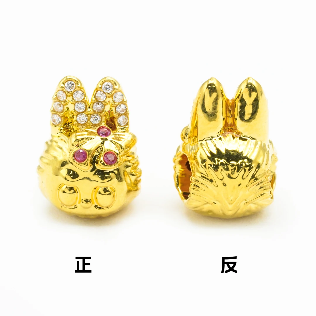 18k金拉布布转运珠配件【QL07121】