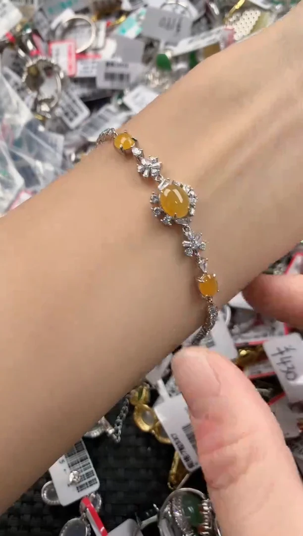 银S925镶嵌戒指翡翠444----6