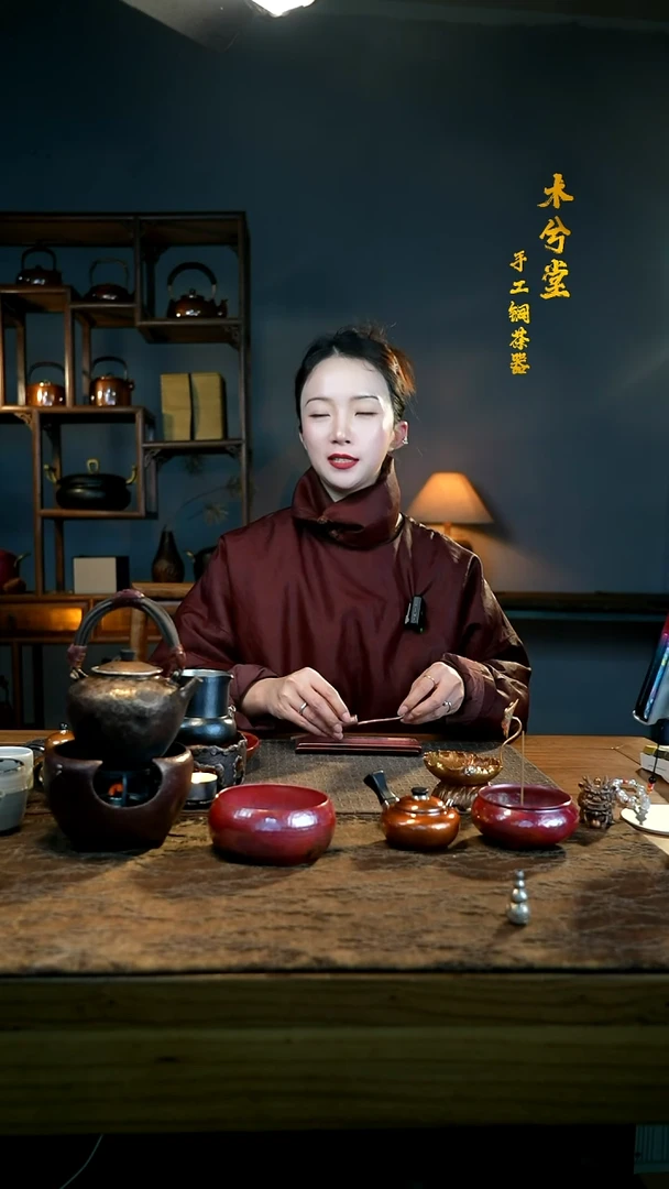 【闪购商品】融银茶则三件套铜