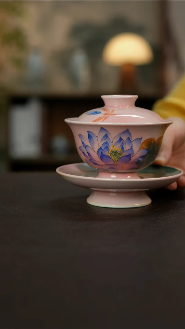 杯景德镇陶瓷杯碗柴烧多人