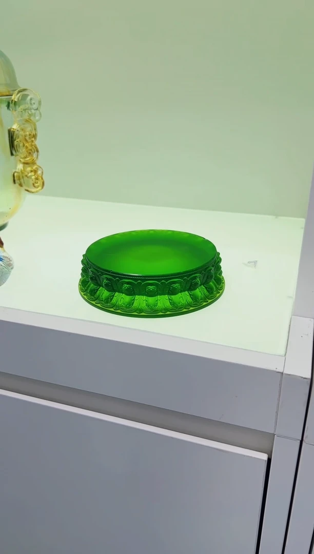 【闪购商品】泥塑古法琉璃底座摆件