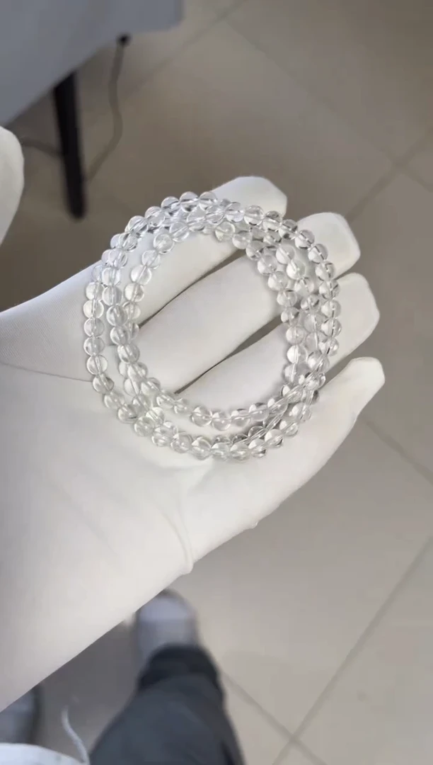 水晶手串未镶嵌白水晶多圈手串