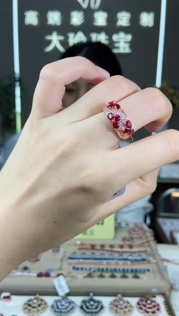 【闪购商品】红宝石手饰银S925镶嵌手饰