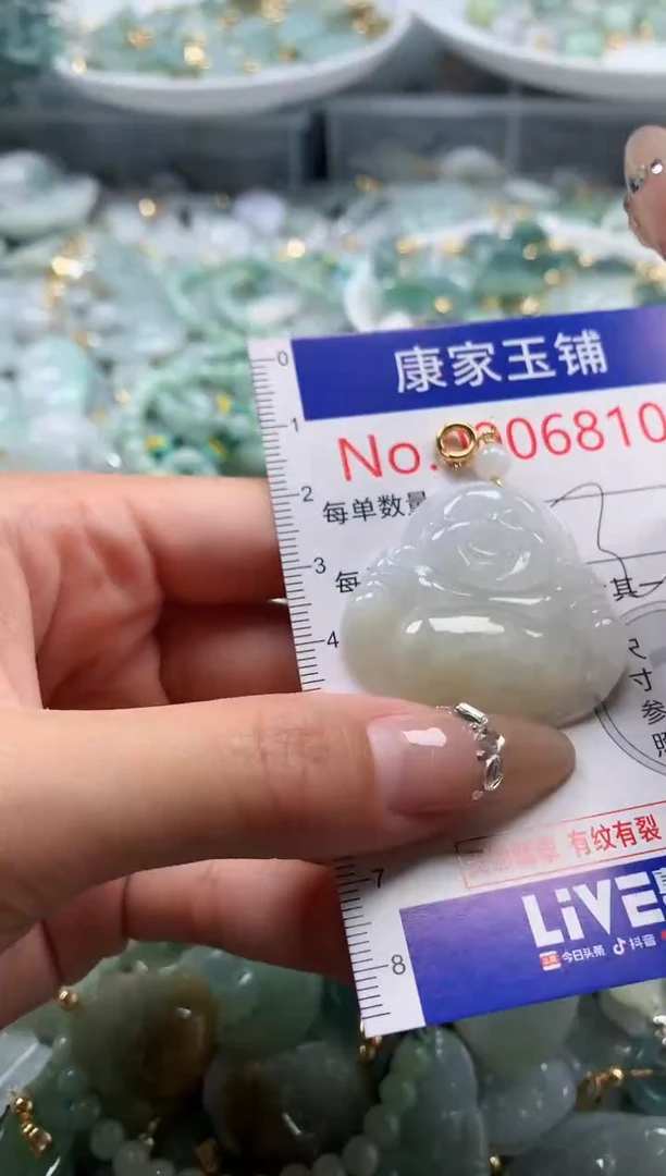 翡翠未镶嵌吊坠(不含链)6810