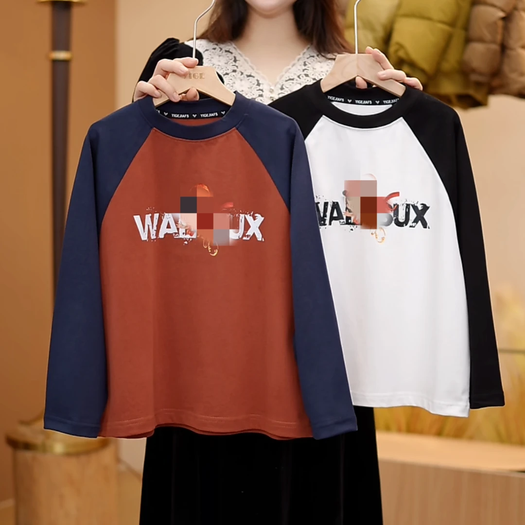 【现货】打底春秋休闲中大童男童男女童卡通长袖卫衣T恤YG6622