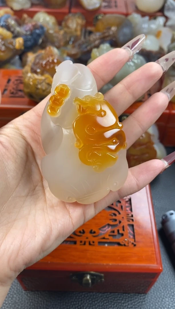 【闪购商品】玛瑙/玉髓手把未镶嵌1