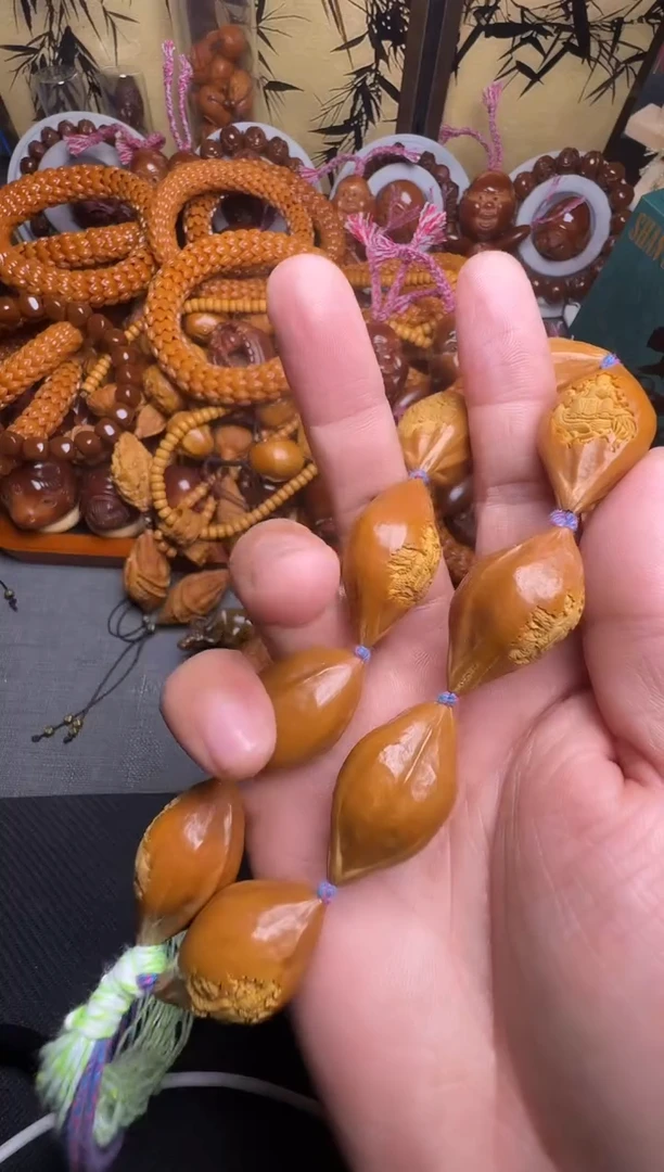 手串橄榄核对*开窗财神